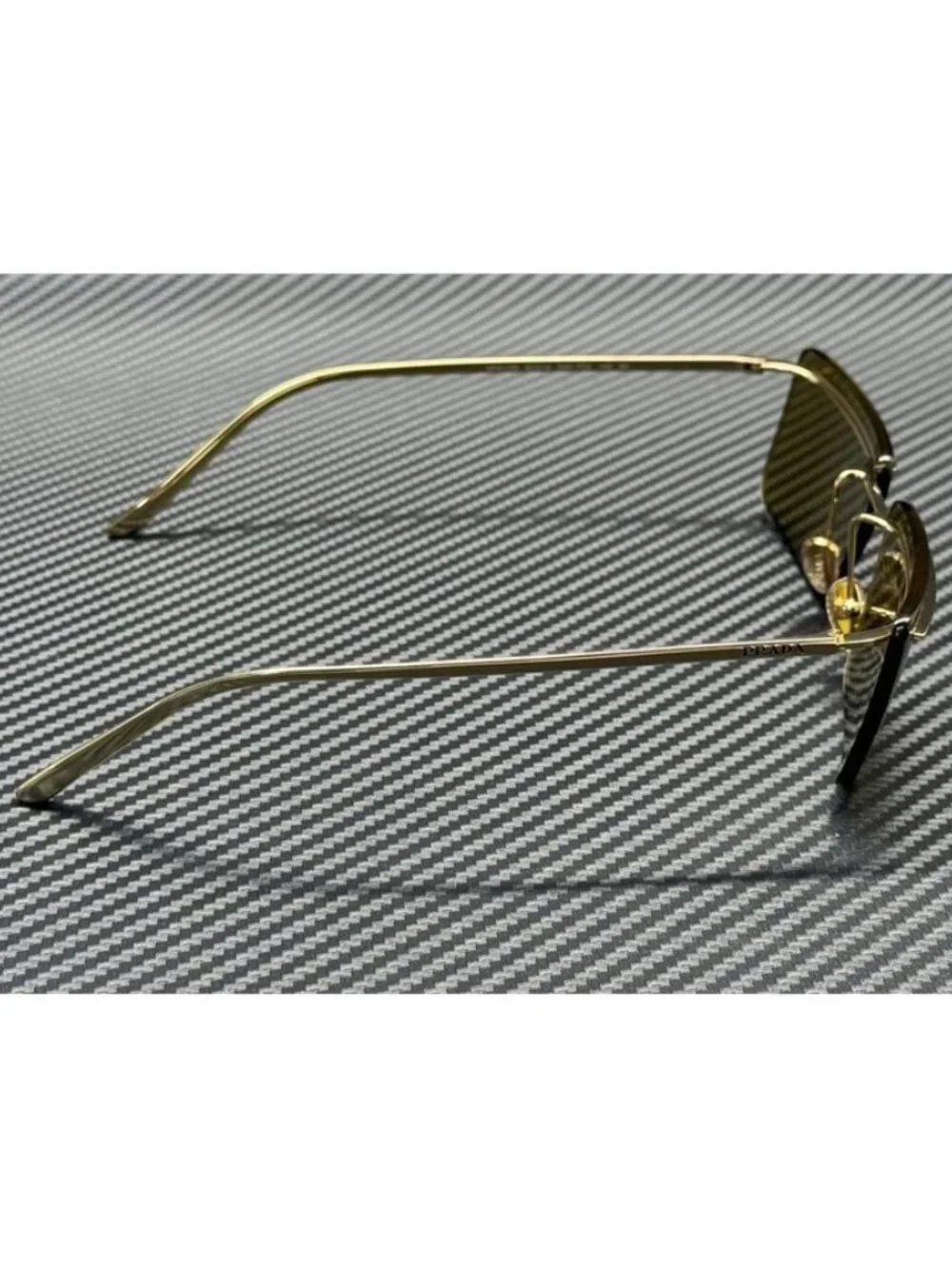 New PRADA Men Gold Sunglasses 60-14-145